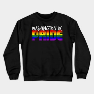 Washington DC Pride LGBT Flag Crewneck Sweatshirt